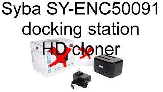 Syba SY-ENC50091 USB 3 0 Dual Bay Hard Drive cloner dock