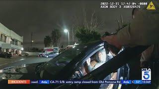 LASD releases body cam footage of viral traffic stop involving rapper in South Los Angeles