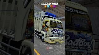 Proses modifikasi truk canter-BUSSID#shorts