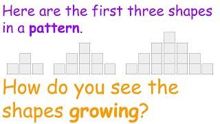 Math: How To Find The Formula Of A Growing Pattern Or Growing Shapes?