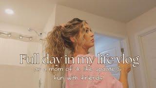 FULL DAY IN MY LIFE VLOG // mom of 4 // life update // fun with friends // hibachi night at home