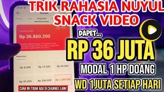 EDANN CARA CEPAT NUYUL SNACK VIDEO VERSI TERBARU DENGAN SATU HP - ONLY ON THIS CHANNEL