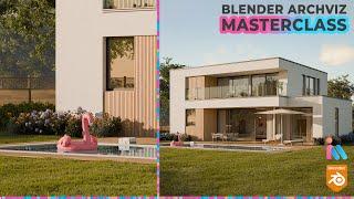 The First Blender 4.0 Exterior Archviz MASTERCLASS! | iMeshh.com Guide