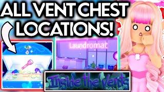 ALL CHEST LOCATIONS IN THE DORM VENTS! HOW TO GET RAINY CLASSROOM CHEST & MORE! ROBLOX Royale High