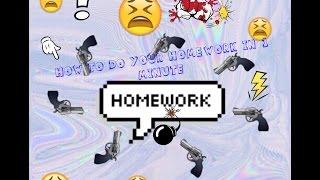 How To Do Your Homework In 1 Minute! (Comedy Skit)