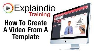 How To Create An Explaindio Video From A Template - Explaindio Training