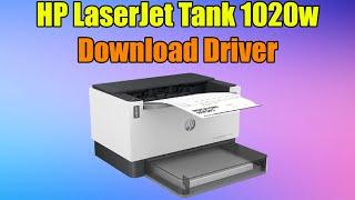 How to install Driver HP LaserJet Tank 1020w Printer windows 10 or 11