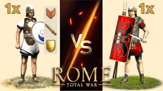 Can Maxed (Multiplayer) Iberian Infantry Beat Early Legionary Cohort in OG Rome: Total War?