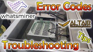 Whatsminer Error 410, 411, 412 - Detect EEPRom error