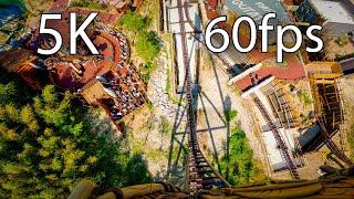 Toutatis front seat on-ride 5K POV @60FPS Parc Asterix