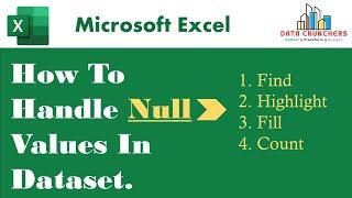 How to Handle the Null Values in Excel ?