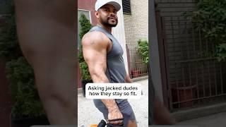 Asking jacked dudes how they got so fit. #nyc #workout #bodybuilding #fitness