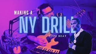 Making A Grimy NY DRILL type beat with my Guitar!!