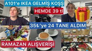 IKEA ÜRÜNÜ A101’deHEMDE 39₺4 TANE KAPTIM35₺’ye 24 TANE ALDIMRAMAZAN EKSİKLERİ ALINDIMUTSUZUM