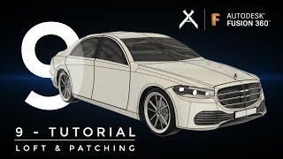 [NEW] How to Model a Car in Fusion 360 | Tutorial 9 - Loft & Patch | Step-by-Step (4K) #fusion360