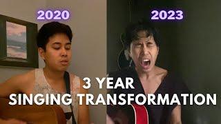 my singing transformation from 2020 to 2023