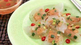 Clear Shrimp and Pork Dumplings/Shrimp and Pork Tapioca Cakes (Banh Bot Loc Tran)