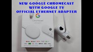 Google Chromecast with Google TV official Ethernet Adapter