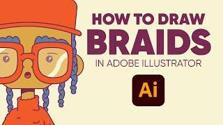 How to Draw Braids in Adobe Illustrator (for beginners)