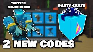 (LIMITED TIME) New Minigunner Skin & Party Crate Code! TDS Legacy | Roblox