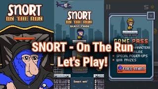 SNORT - On The Run (Blockchain Play-To-Burn Platformer) - Let's Play (Guest Mode)!