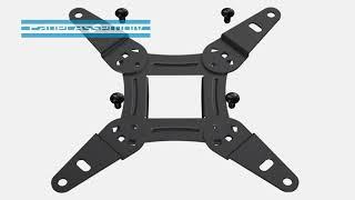 PISF1 Full Motion TV Monitor Wall Mount Bracket for Most 13-42 Inch TVs