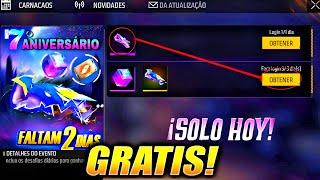  NUEVOS PUÑOS GRATIS 7 ANIVERSARIO 2024 en FREE FIRE LATAM NUEVA ACTUALIZACION SORPRESA REGALOS