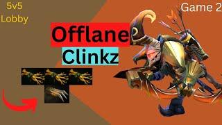 Clinkz Offlane | 5v5 Lobby | Game 2