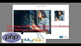 Crop image before upload and insert to database using PHP Mysqli and CropperJS
