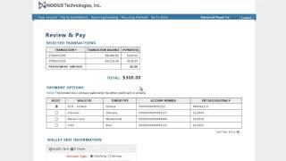 Epay: How To Process a Transaction (Nodus Online Bill Pay)