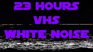 [23 Hours] - VHS Static Noise - VHS Noise - VHS Signal with Interference - White Noise - in 4k 