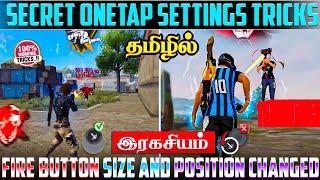 Onetap Headshot Tricks Tamil || 100% Working Trick And Fire Button Settings  Tamil || Free Fire 