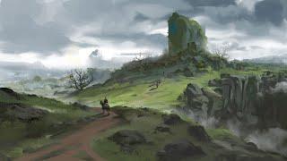 Landscape painting | Concept Art Process | Digital Canvas