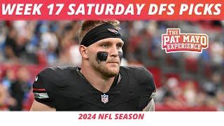 2024 NFL Week 17 Saturday DraftKings Picks, Lineups | 3 Game Slate Strategy | 2024 DFS NFL Picks