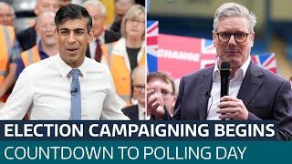 Rishi Sunak and Keir Starmer kick off election campaigns | ITV News