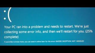 How to Fix KMODE EXCEPTION NOT HANDLED Blue Screen Error on Windows 10