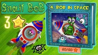  Snail Bob in Space  - All Stars ⭐ Walkthrough Gameplay Speedrun (Mobile)