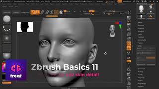 ZBrush Basics for Beginner - 11 - Using Noise to add skin detail