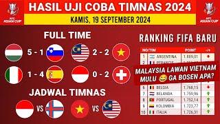 Hasil Uji coba Timnas 2024: Malaysia vs Vietnam - Ranking FIFA 2024 Terbaru