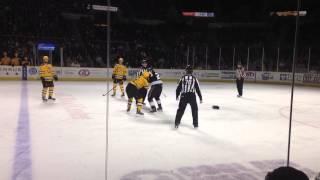 Ben Sexton hockey fight  February 6, 2015