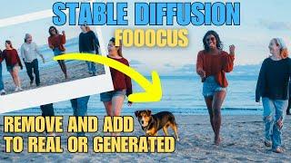 Stable Diffusion - Inpainting Real Photos - Add/Remove Objects - Fooocus