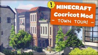 Minecraft Cocricot Mod - Seaside Town Tour!