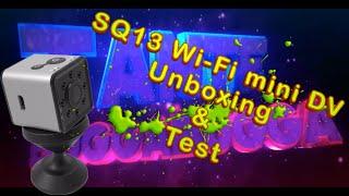 SQ13 Wifi Mini DV "CAM" Unboxing & Test