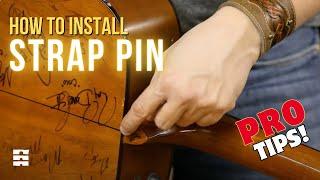 The Best Way To Install A Guitar Strap Pin