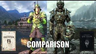 Oblivion vs. Skyrim Armor Comparison.
