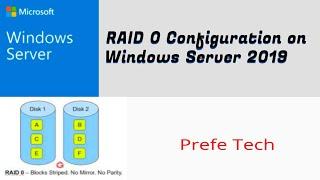 RAID 0 Configuration on Windows Server 2019