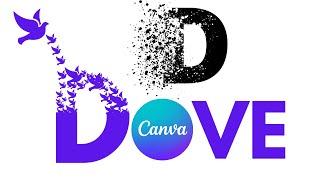 Text Dispersion Effect - Canva Tutorial