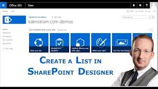 Create a List in SharePoint Designer