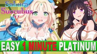 Easy 1 minute Platinum Game | PS5 & PS4 Crossbuy - Stackable | Sakura Succubus 5 Trophy Guide