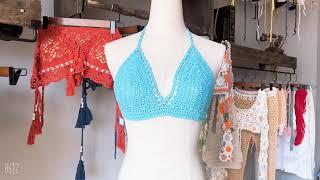 Handmade Crochet Bikini Top - Crochet Bikini Top | How To Crochet Bikini Top